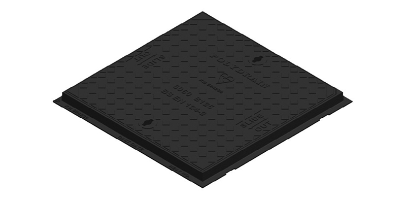 600mm Square B125 Ductile Iron Cover & Frame