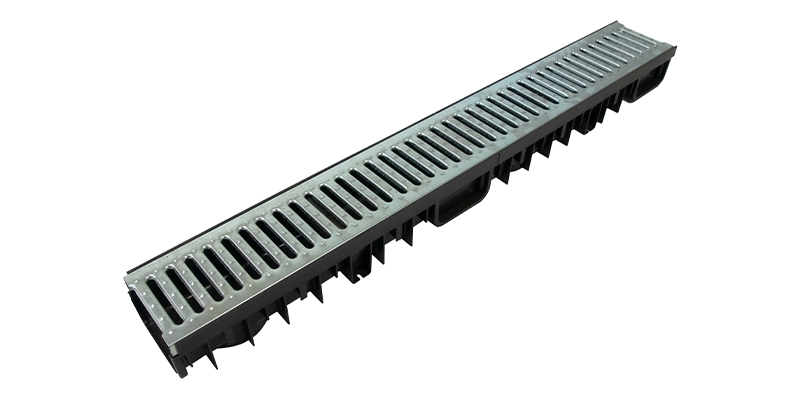 B125 Shallow Channel Drain Galvanised Grating
