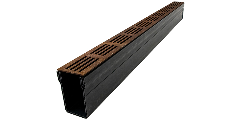Threshold Drain Corten Steel Grating
